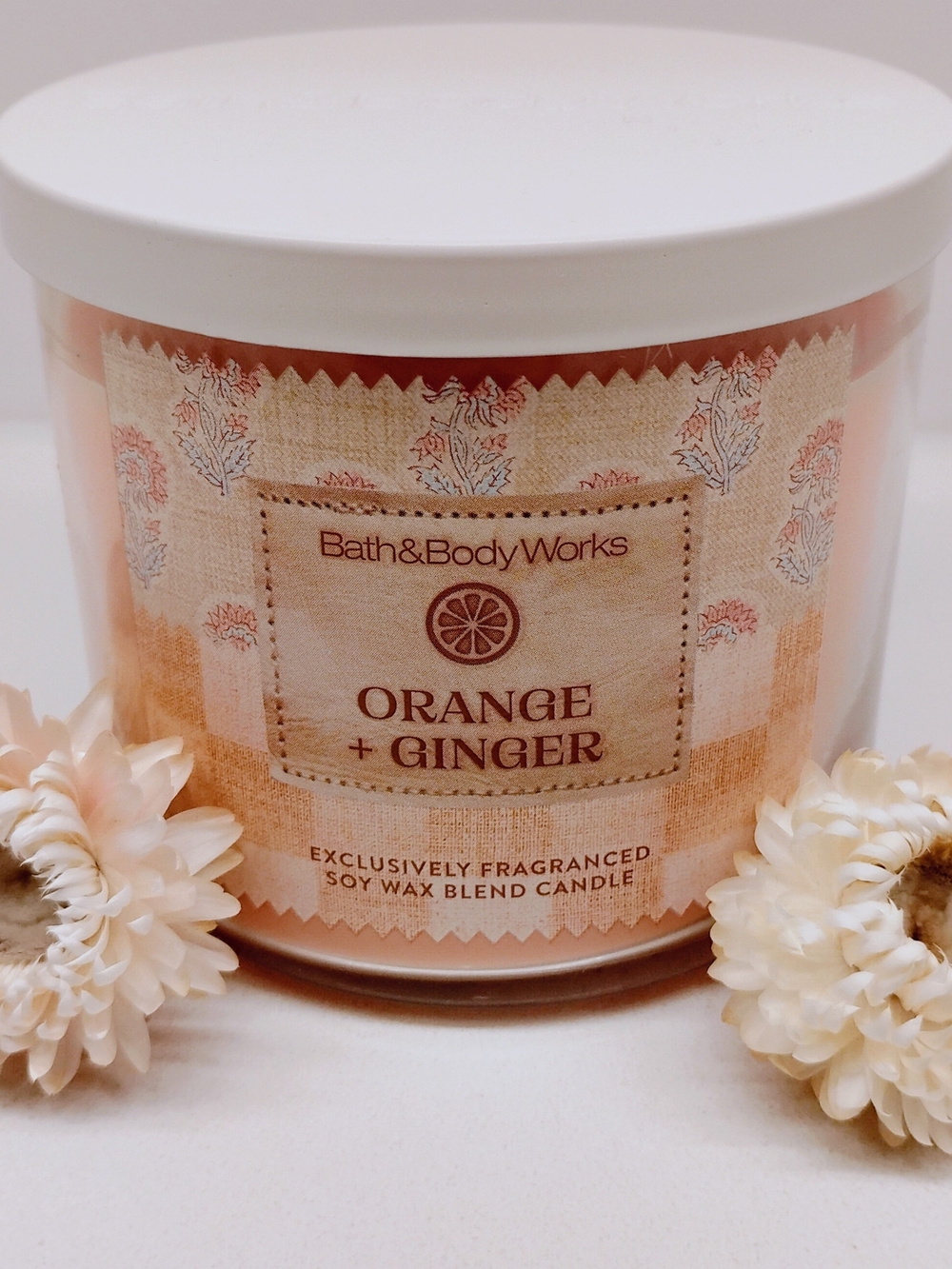 🕯️Bath & Body Works Orange + Ginger 3-Wick Candle